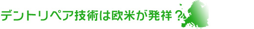 デントリペア技術は欧米が発祥？